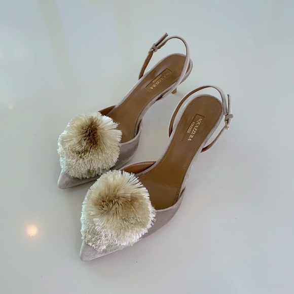 Aquazzura Shoes - Aquazzura Firenze Powder Puff Sling 45 (38 / US 8)
